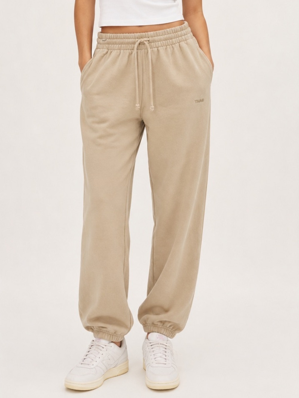 TNA Cozy Fleece Boyfriend Track Pants